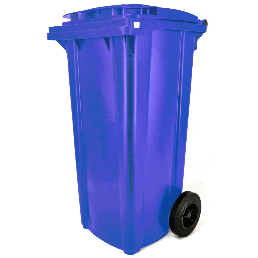 Háztartási kuka 120L-es, kerekes, műanyag, premium, kék Háztartási kuka 120L-es, kerekes, műanyag, premium, kék
