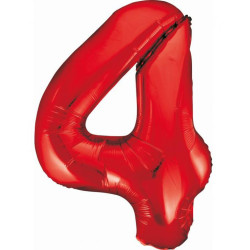 Red, Piros 4-es szám fólia...