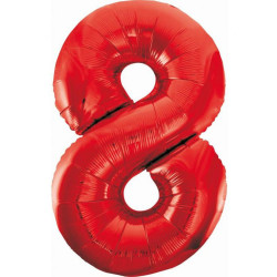Red, Piros 8-as szám fólia...