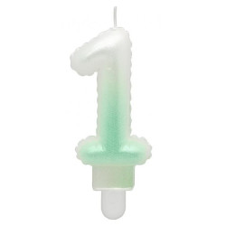 White-Green Ombre,...