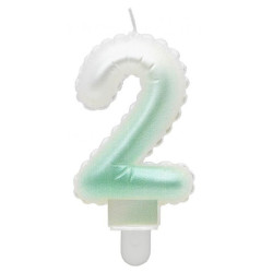 White-Green Ombre,...