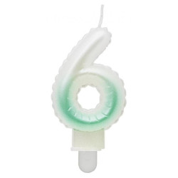 White-Green Ombre,...