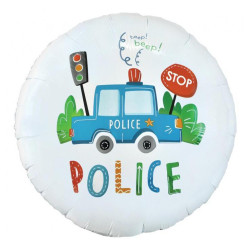 Police, Rendőr fólia lufi...