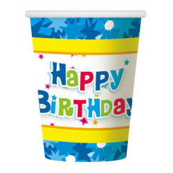 Happy Birthday Blue papír...
