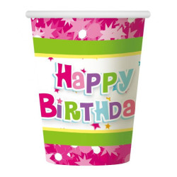 Happy Birthday Pink papír...
