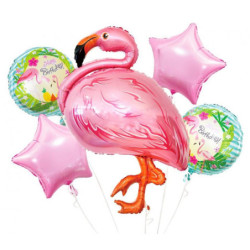 Flamingó fólia lufi 5 db-os...