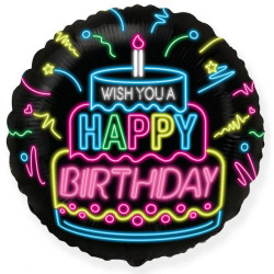 Happy Birthday Neon fólia...