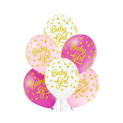 Baby Girl Dots léggömb,...
