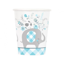 Floral Elephant Blue, Kék...