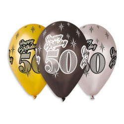 Happy Birthday 50 Metallic...