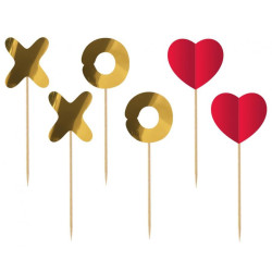 XOXO díszítő pálca 6 db-os