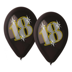 Happy Birthday 18 Black...