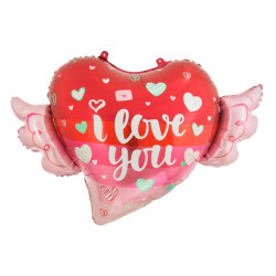 I love You Wings fólia lufi...
