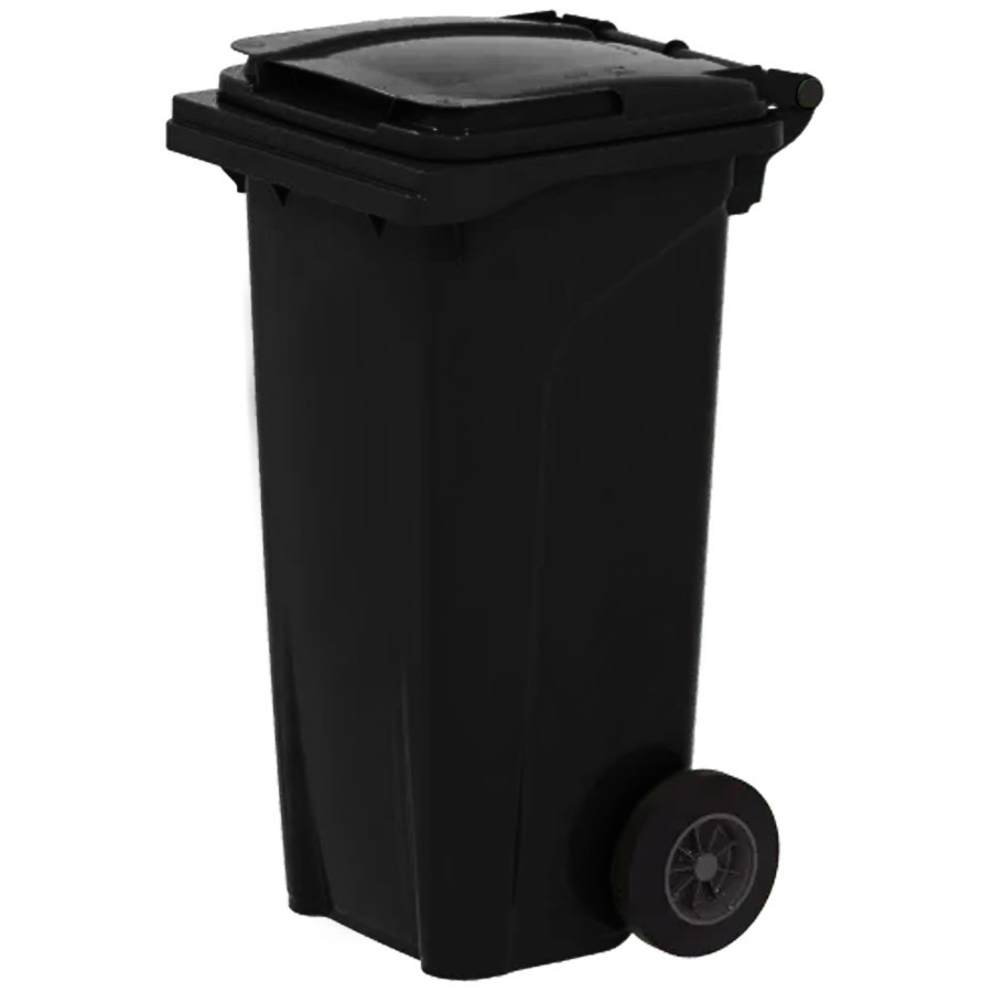 Háztartási kuka 120L-es, kerekes, műanyag, szürke - Urban [TM]