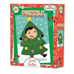 Karácsonyfa puzzle 35 db-os