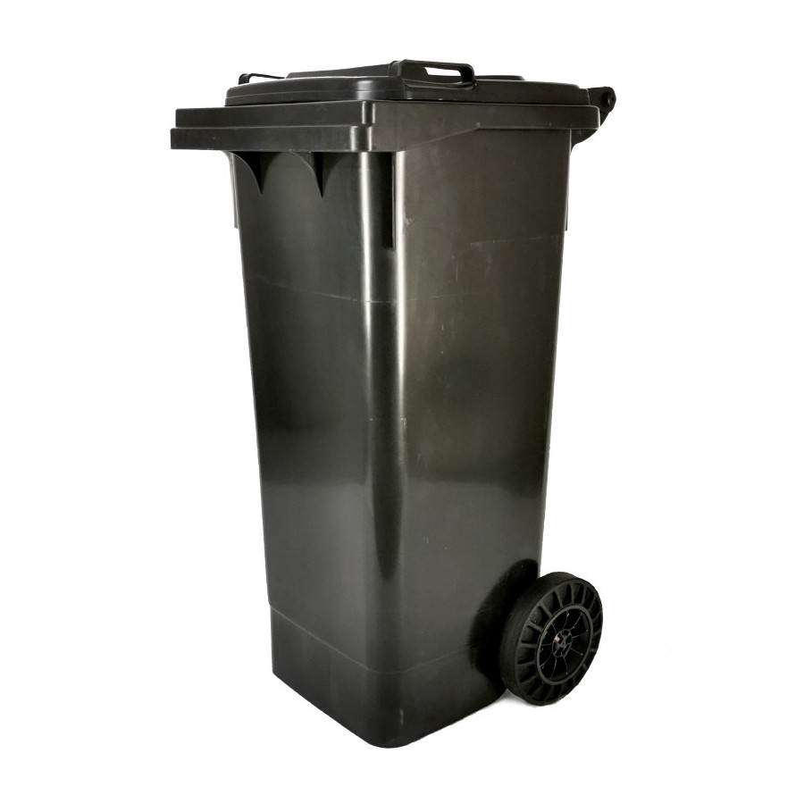 Háztartási kuka 80L-es, szürke, kerekes, műanyag - [TM]