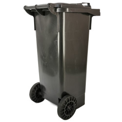 Háztartási kuka 80L-es, szürke, kerekes, műanyag - [TM]