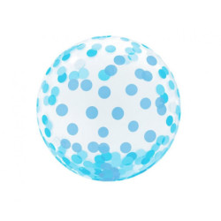 Blue Dots Aqua gömb fólia...