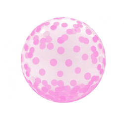 Pink Dots Aqua gömb fólia...