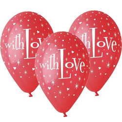 With Love léggömb, lufi 5...