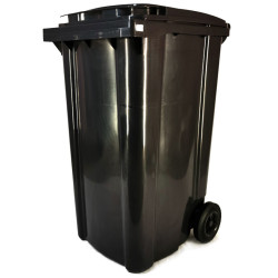 Háztartási kuka 240L-es, kerekes, antracit szürke, műanyag, premium - [TM] - [NGK]