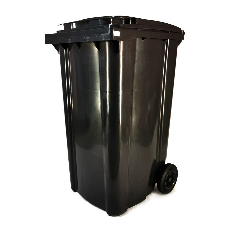 Háztartási kuka 240L-es, kerekes, antracit szürke, műanyag, premium - [TM] - [NGK]