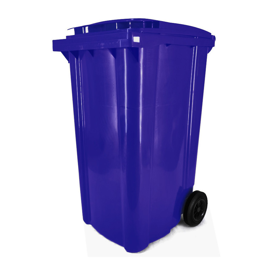 Háztartási kuka 240L-es, kék, kerekes, műanyag - [TM] - [NGK]