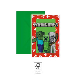 Minecraft Party meghívó 6...