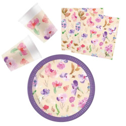 Watercolor Flowers, Virág...