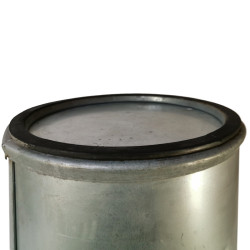 Háztartási kuka, 110L-es, fém, horganyzott (Zn) - [TM]