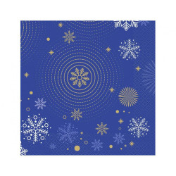 Navy Blue Snowflakes,...