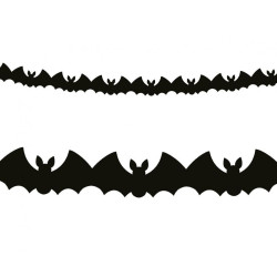 Bat, Denevér papír girland...