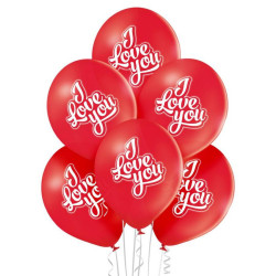 I Love You Red léggömb,...