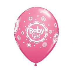 Baby Girl Pink Mix léggömb,...