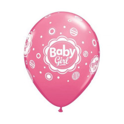 Baby Girl Pink Mix léggömb,...