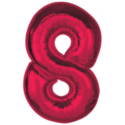 Piros 8-as Red szám fólia...