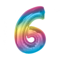 Színes 6-os Rainbow szám...