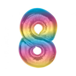 Színes 8-as Rainbow szám...