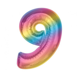 Színes 9-es Rainbow szám...