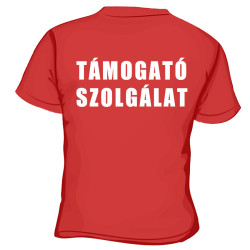Támogató Szolgálat Környakas póló, 100% pamut
