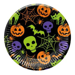 Halloween Happy papírtányér...