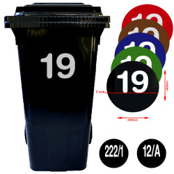 Kuka matrica, fehér - házszám