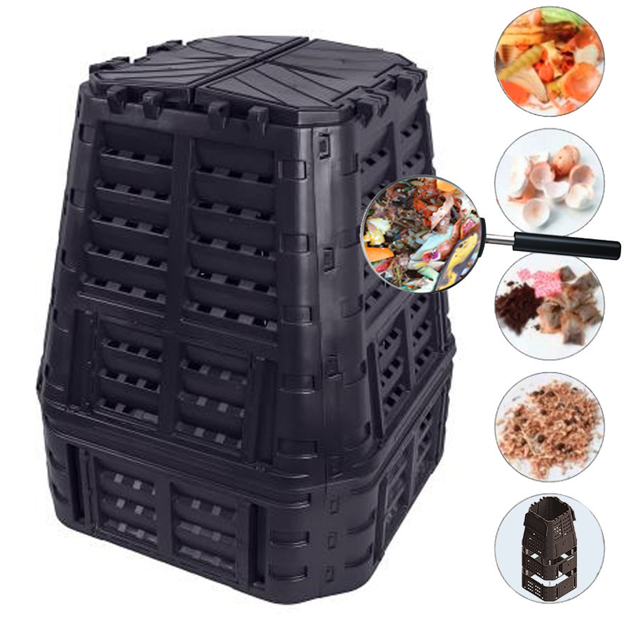 Komposztáló láda, 650L (740L) műanyag Komposztáló láda, 650L (740L) műanyag