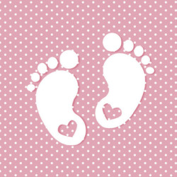 Babaváró Little Feet Pink...