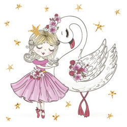 Balett, Balerina With Swan...