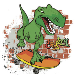 Dinoszaurusz Crazy szalvéta...