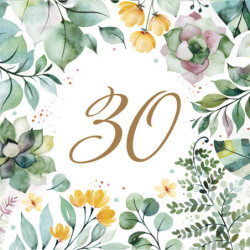 Happy Birthday 30 Floral...