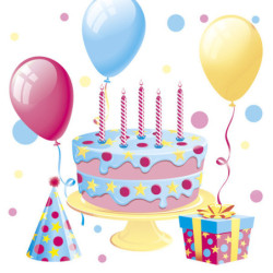 Happy Birthday Cake with...