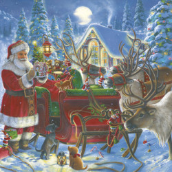 Karácsony Santa with Sleigh...