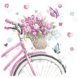 Virág Pink Bicycle with...